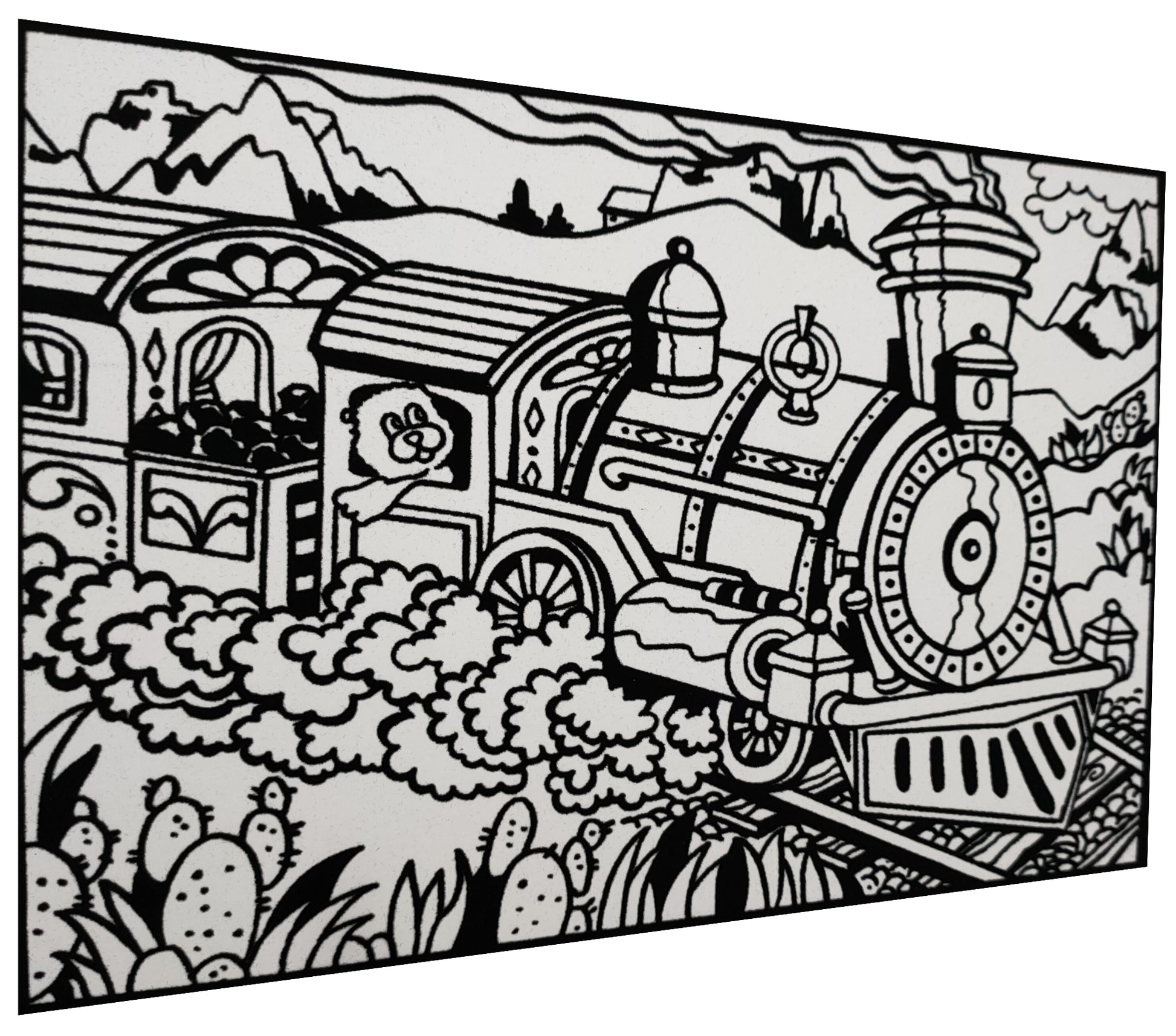 Tataruga Samtbild Malkarton, Karton, 29,7 × 21 cm, grau