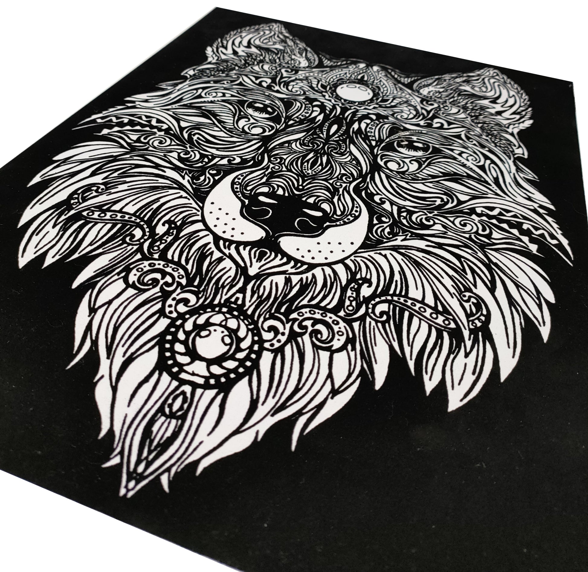 Tataruga Malkarton, Karton, 21 × 29,7 cm, schwarz