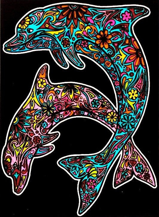 Tataruga Samtbild Malkarton, Karton, 21 × 29,7 cm, schwarz