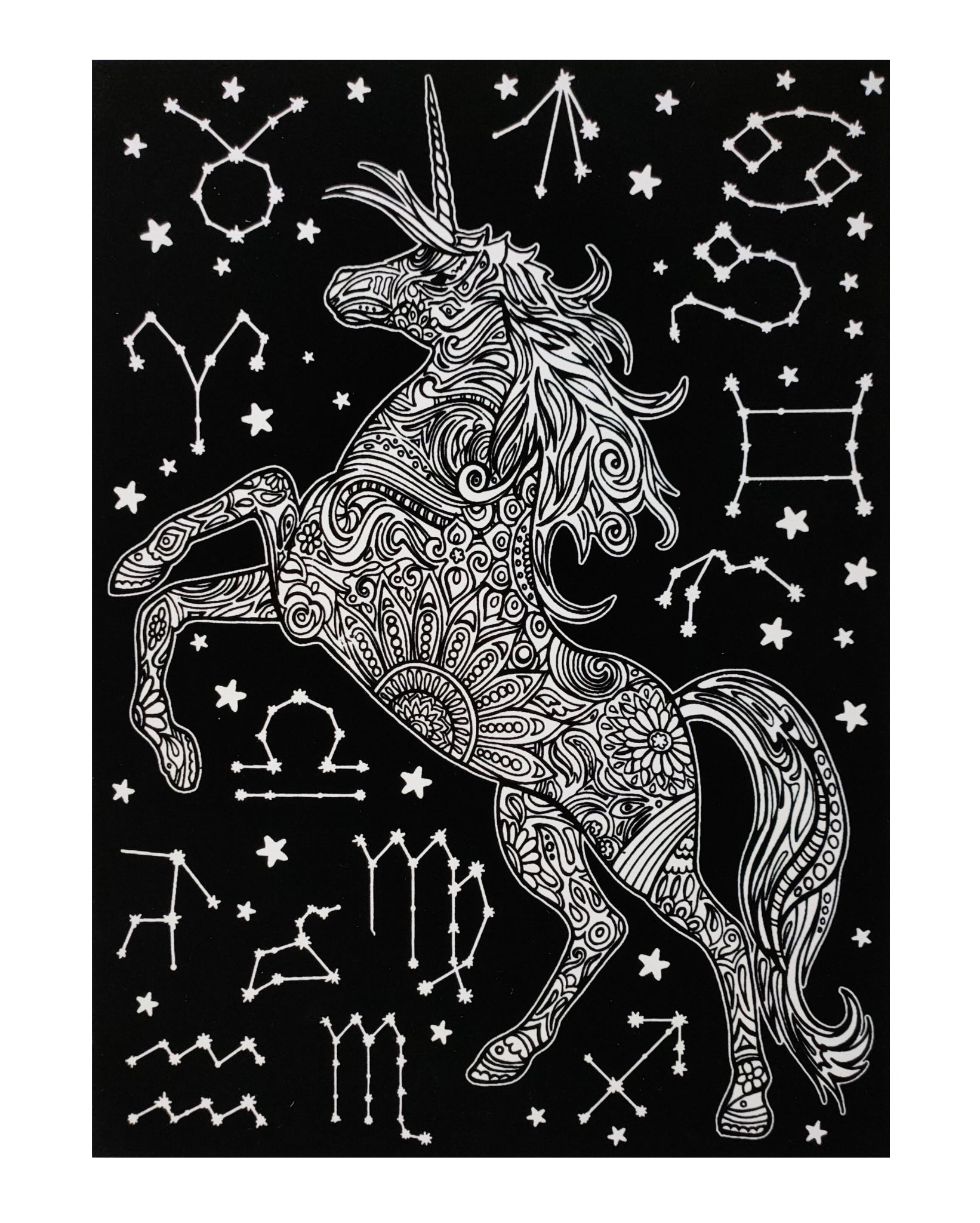 Tataruga Samtbild Malkarton, Karton, 21 × 29,7 cm, Schwarz