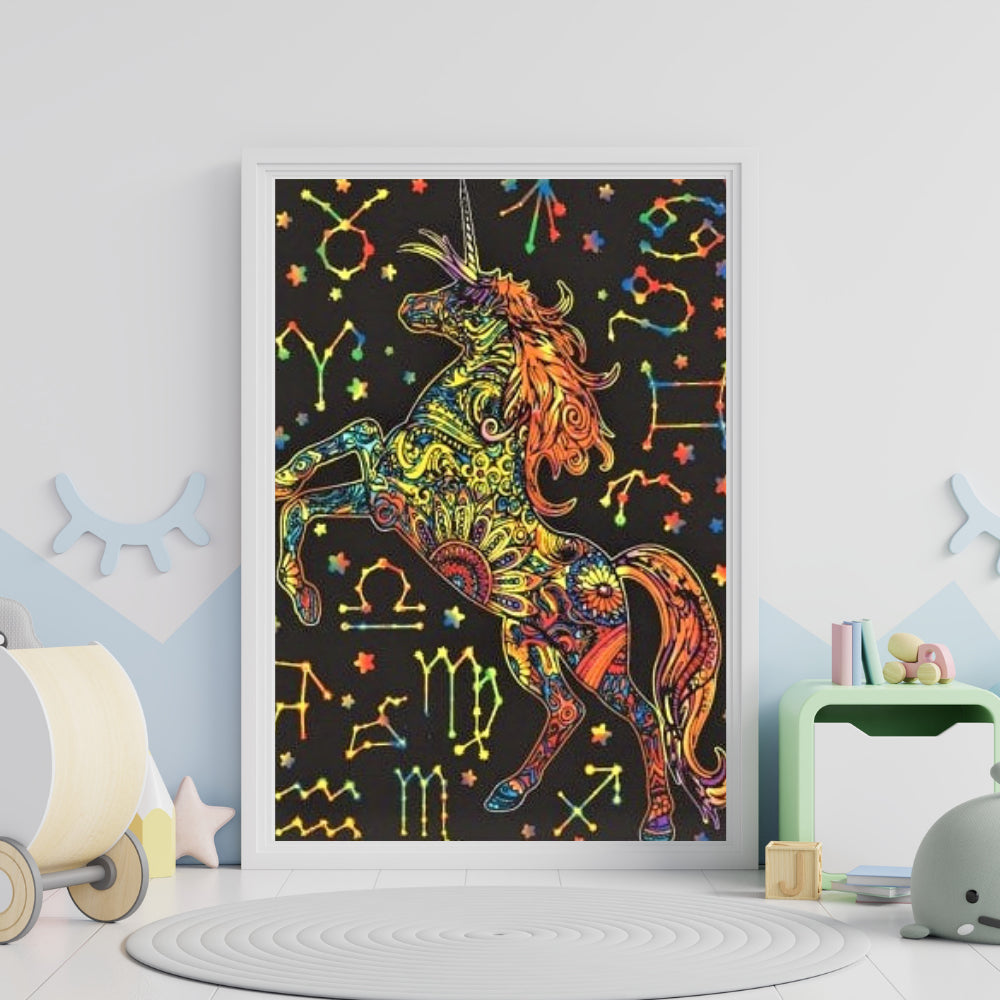 Tataruga Samtbild Malkarton, Karton, 21 × 29,7 cm, Schwarz