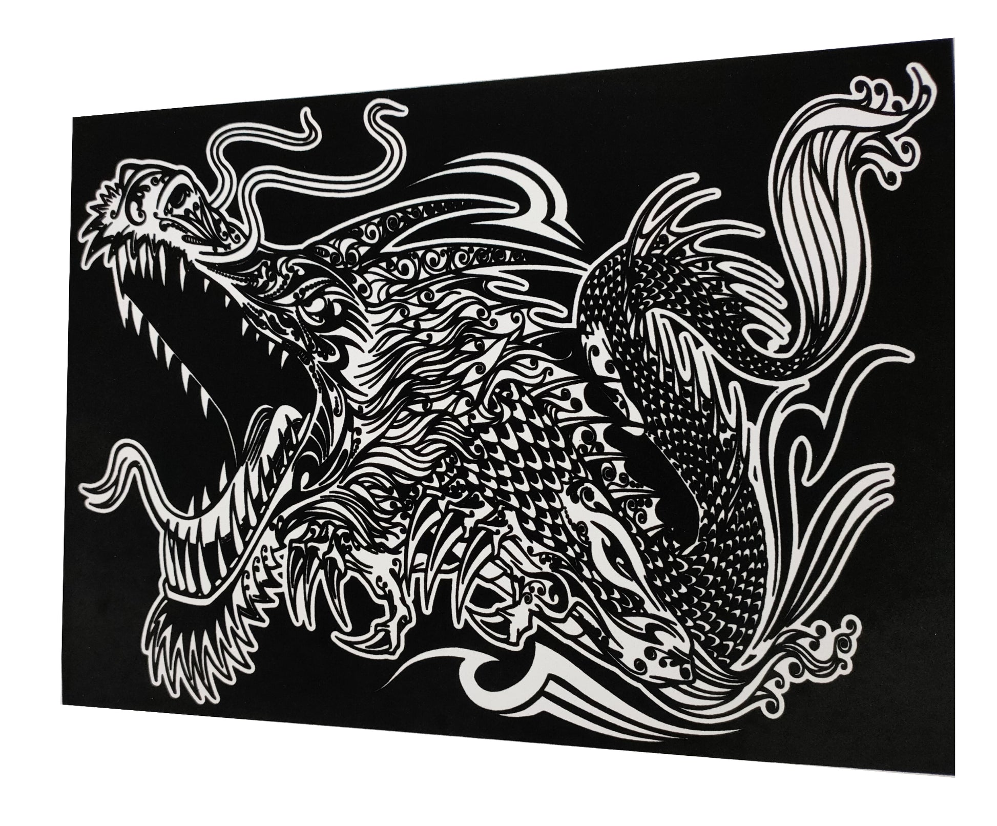 Tataruga Malkarton, Karton, 29,7 × 21 cm, schwarz