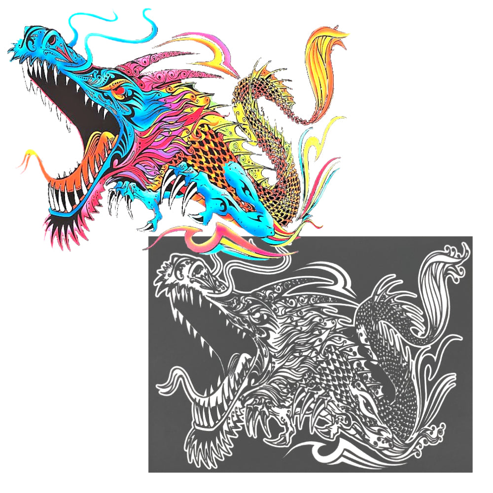 Tataruga Malkarton, Karton, 29,7 × 21 cm, schwarz