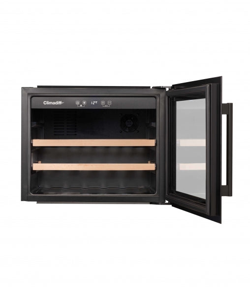 Climadiff Weinkühlschrank CBI28S1B – 62 l, Energieeffizienzklasse G, 38 dB, Schwarz