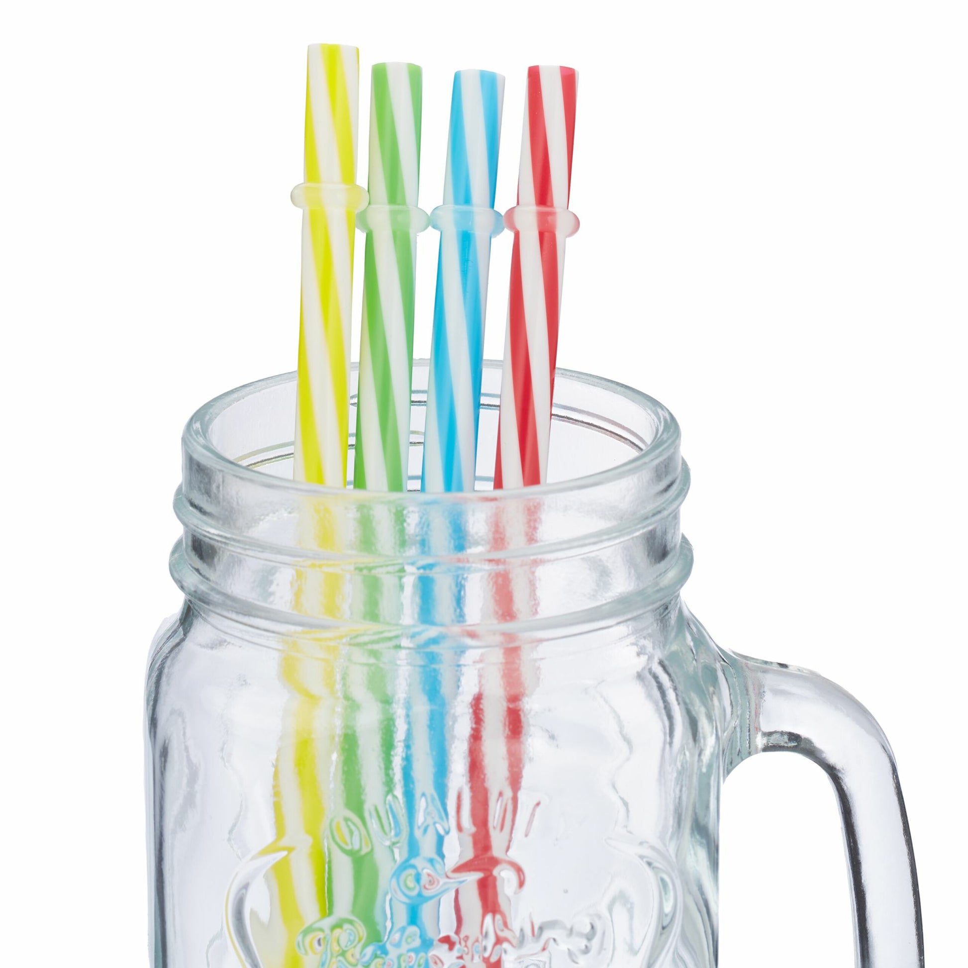 Relaxdays Trinkglas – 4er Set, 500 ml, Ø 11,0 cm, H 13,5 cm, mit Deckel, spülmaschinenfest