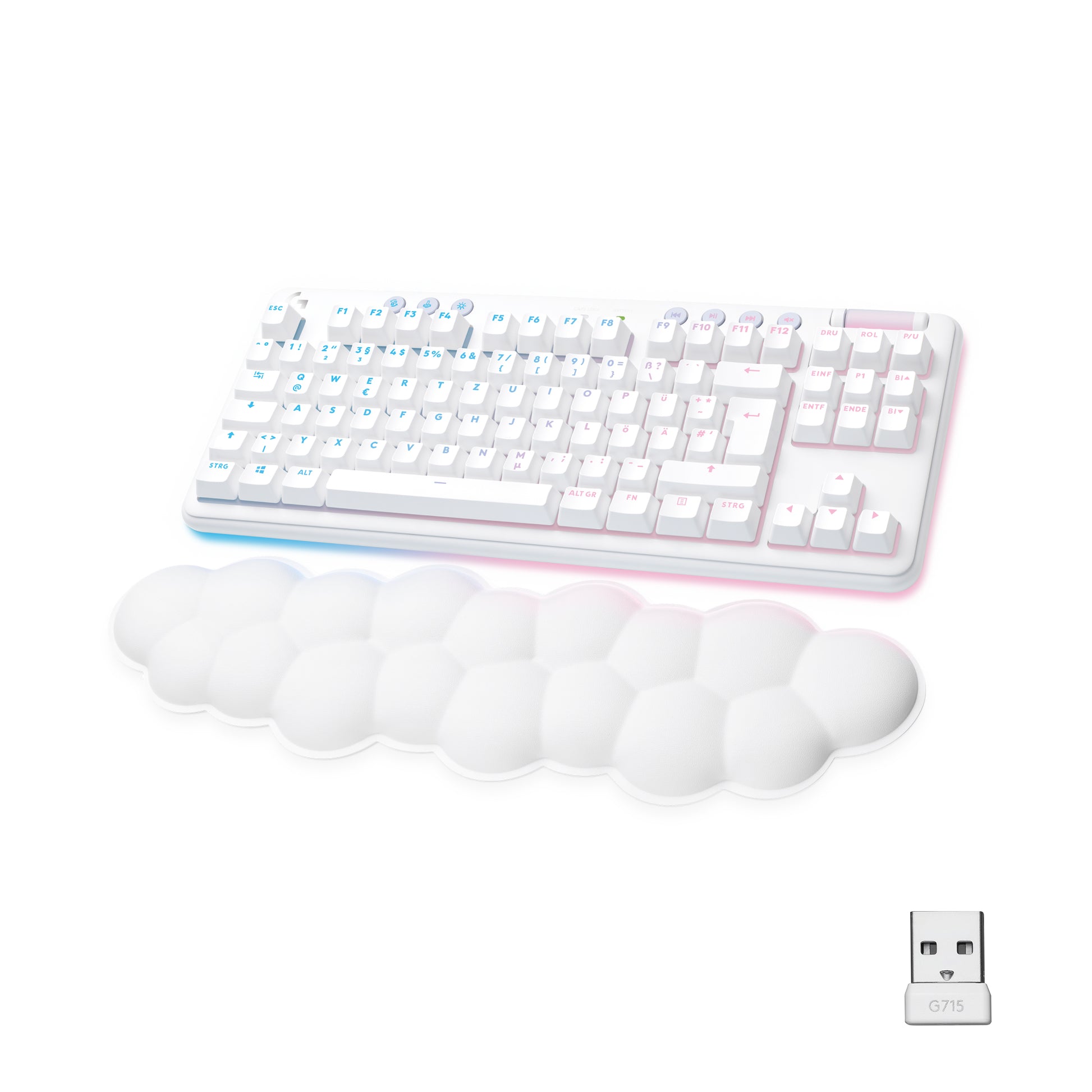 Logitech G G715 – Gaming-Tastatur TKL – Mechanisch, RGB – Bluetooth & 2,4 GHz – QWERTZ (CH) – Ohne Ziffernblock
