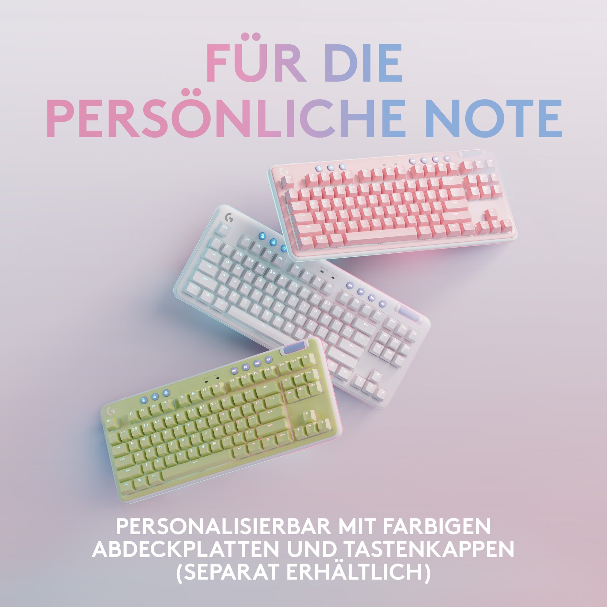 Logitech G G715 – Gaming-Tastatur TKL – Mechanisch, RGB – Bluetooth & 2,4 GHz – QWERTZ (CH) – Ohne Ziffernblock