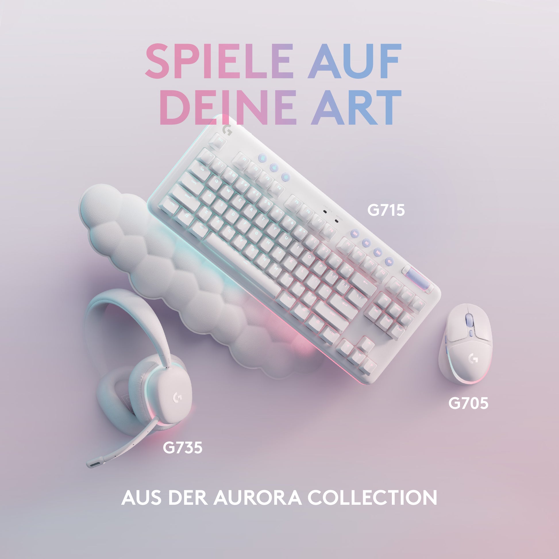 Logitech G G715 – Gaming-Tastatur TKL – Mechanisch, RGB – Bluetooth & 2,4 GHz – QWERTZ (CH) – Ohne Ziffernblock