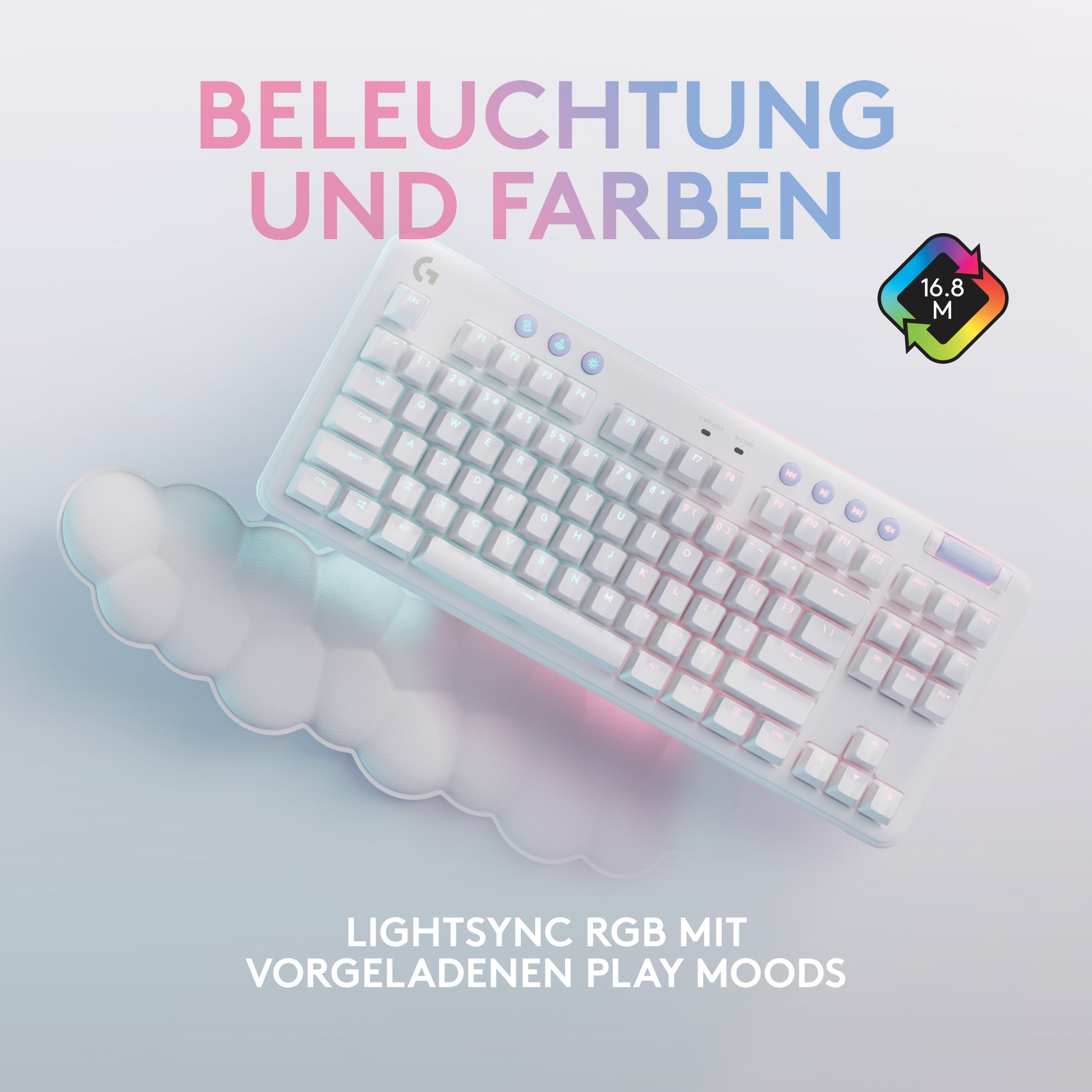Logitech G G715 – Gaming-Tastatur TKL – Mechanisch, RGB – Bluetooth & 2,4 GHz – QWERTZ (CH) – Ohne Ziffernblock