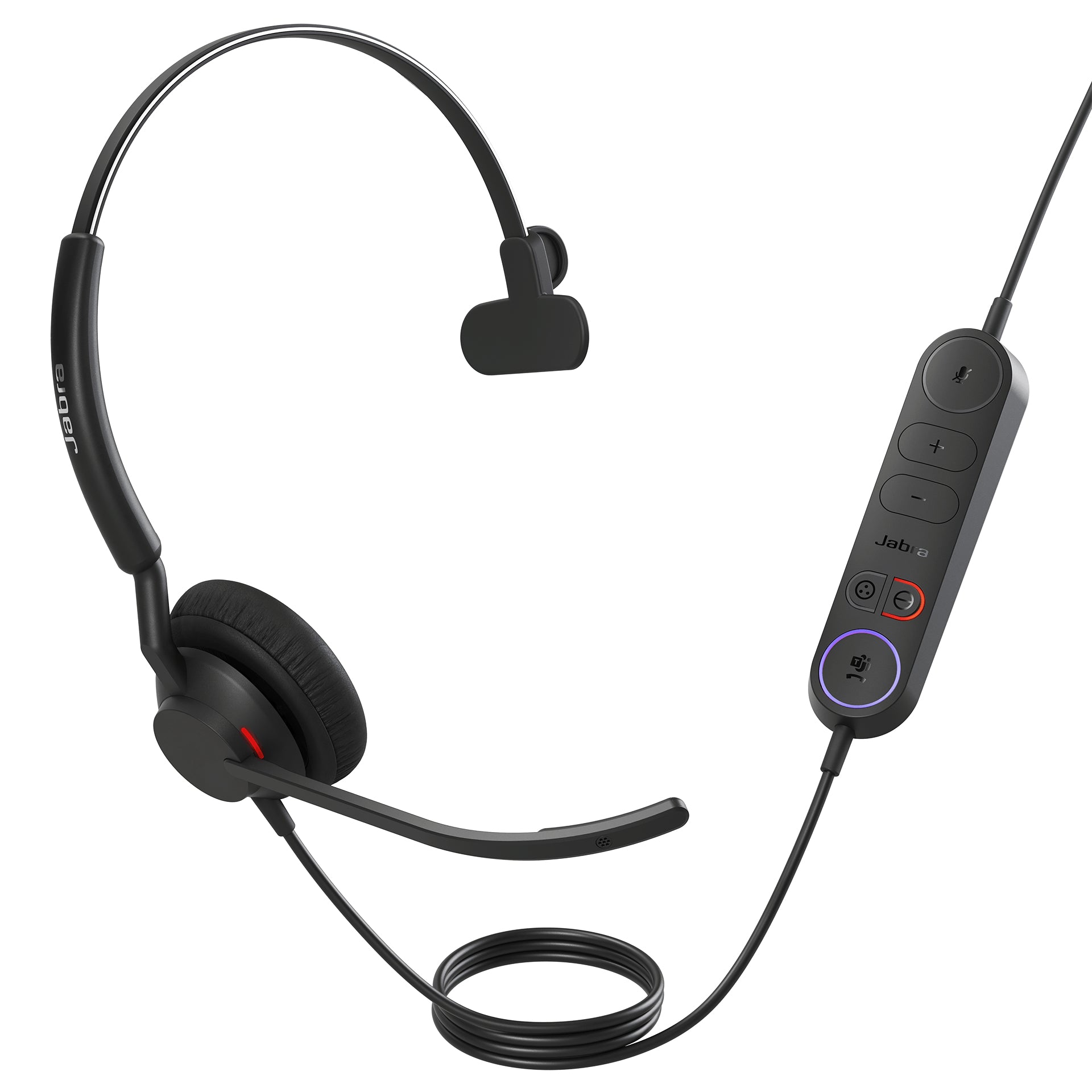 Jabra Engage 40 Inline Link – Mono Headset – USB‑A, Inline-Steuerung – Teams-kompatibel