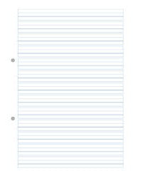 Ingold-biwa Notizbuch-Einlagen A4, liniert 6 mm, 90 g/m² – 500 Blatt