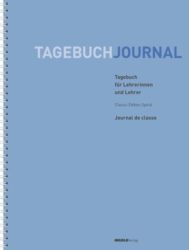 Ingold-biwa Tagebuch für Lehrpersonen – Spiralbindung, 23,0 × 30,0 cm, Blau, FSC