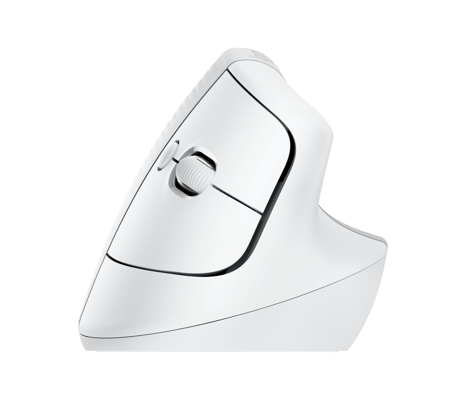 Logitech Lift für Mac Ergonomische Maus – kabellos, Easy-Switch, aus recyceltem Material, weiss