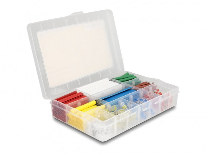 DeLOCK Schrumpfschlauch-Set, 308 Stk., Ø 8 mm, 5 cm – mehrfarbig