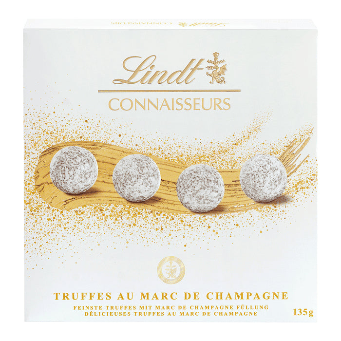 Lindt Connaisseurs Truffes – Marc de Champagne – 12 Stück, 135 g