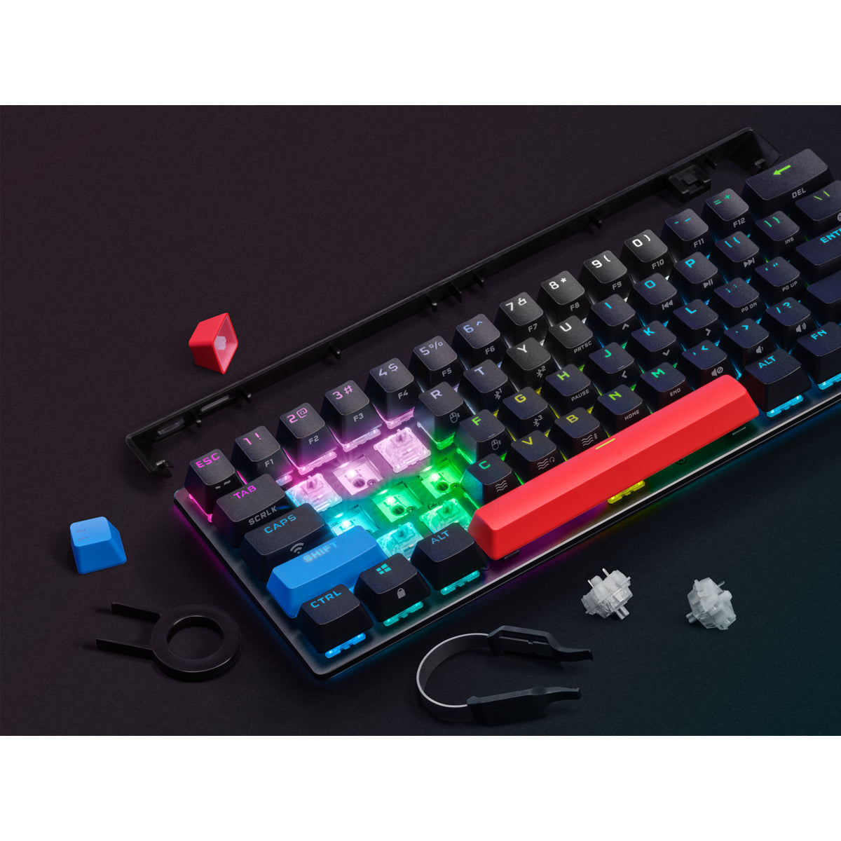Corsair K70 PRO MINI – Tastatur, kabellos, kabelgebunden (USB-C), CH-Layout (DE-CH), mechanisch