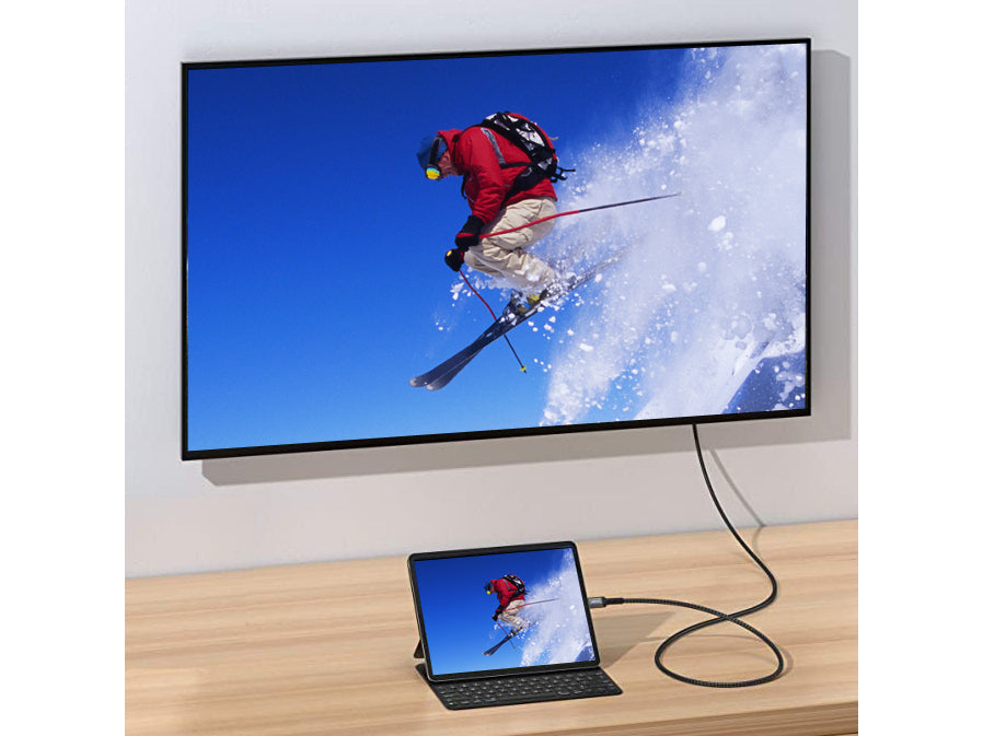 Equip USB-C auf HDMI Kabel 4K 30 Hz – 1 m – Schwarz/Grau