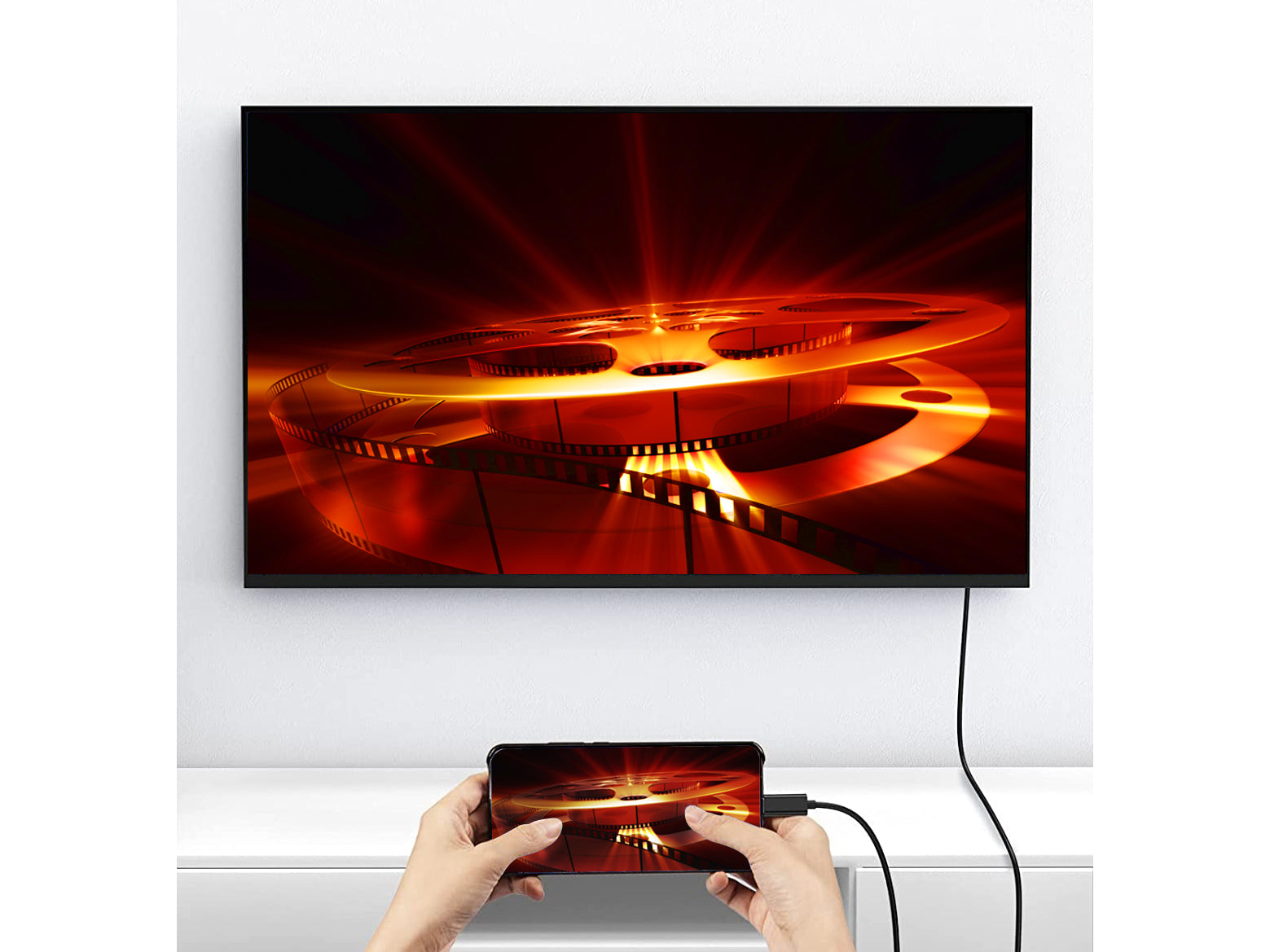 Equip USB-C auf DisplayPort Kabel DP 1.4 8K 60 Hz – 2 m – Grau