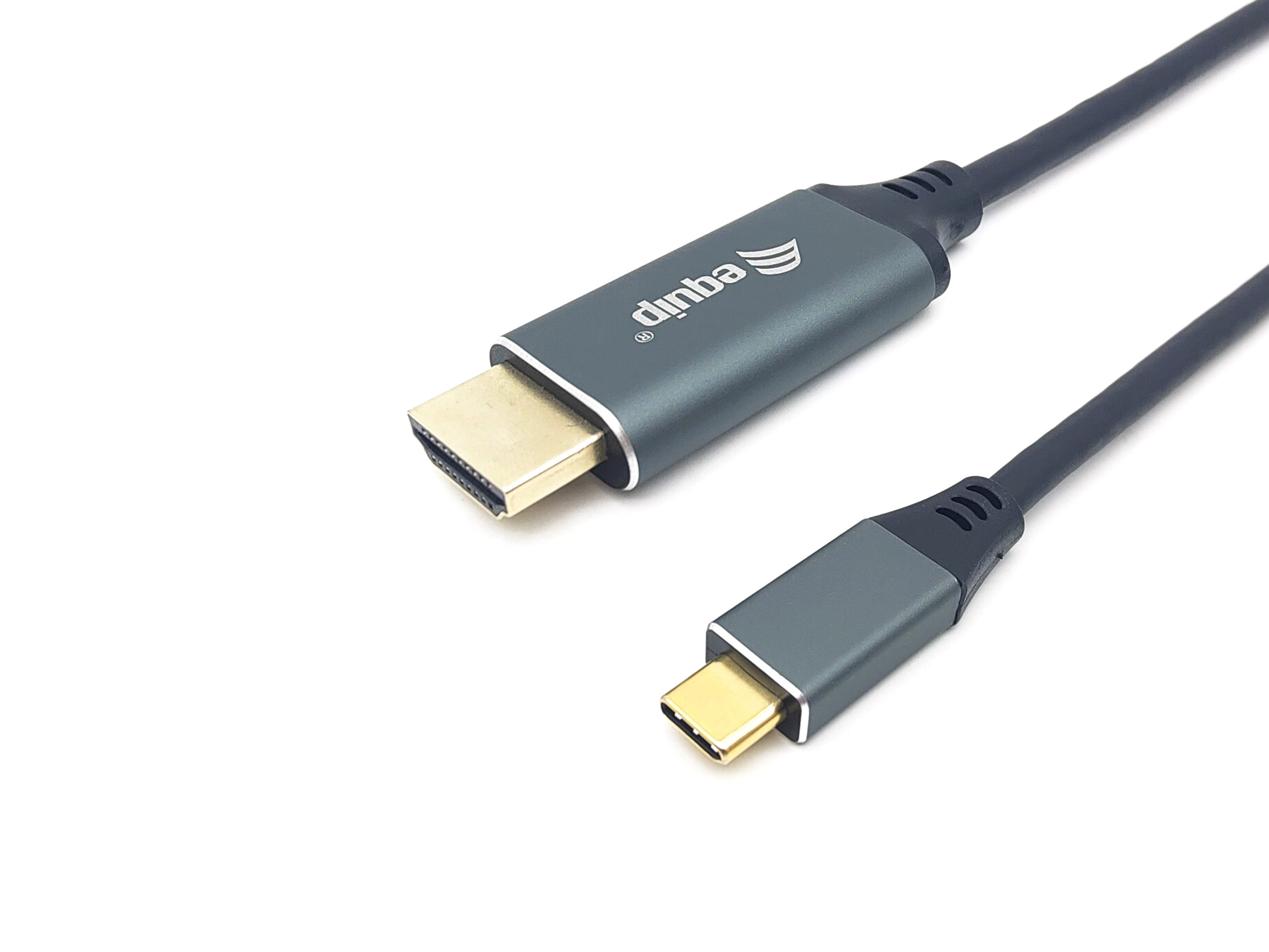 Equip USB-C auf HDMI Kabel 4K 30 Hz – 1 m – Schwarz/Grau