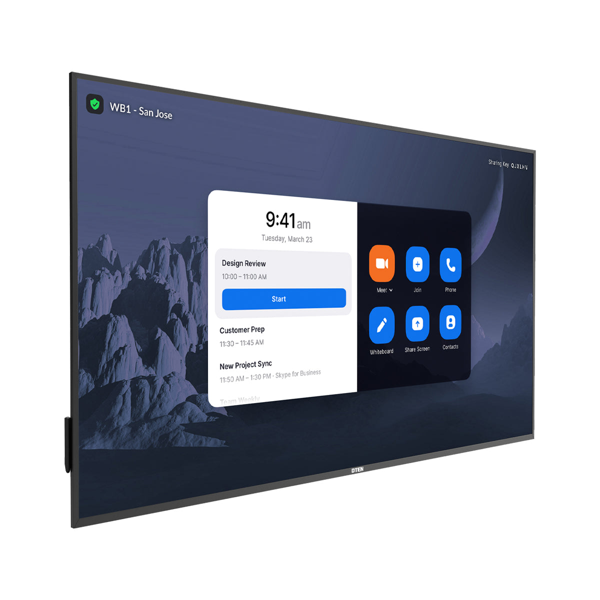 DTEN ONboard 55 – 55" 4K Ultra HD Interaktives Display (Touch), Kapazitiv, Android, Schwarz