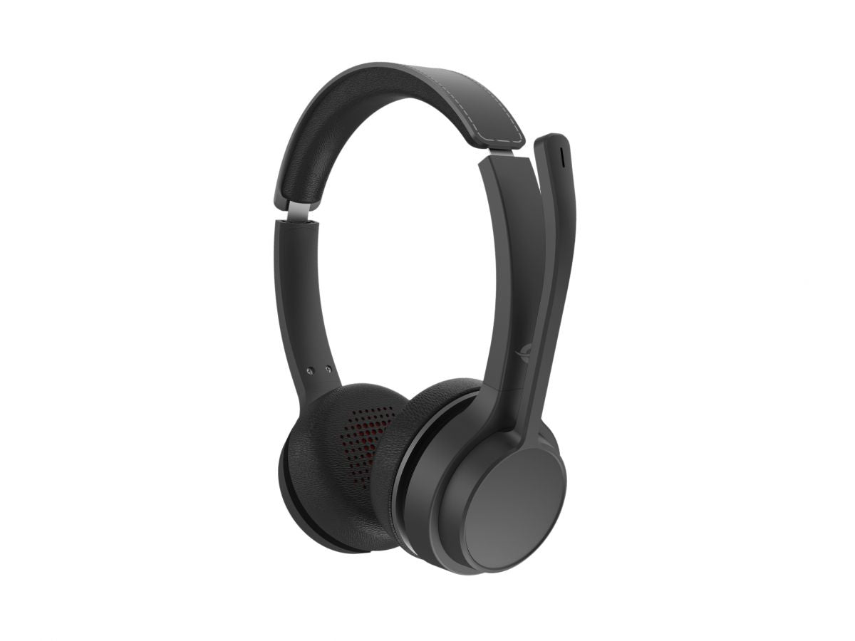 Conceptronic POLONA04B Office-Headset – On-Ear, Stereo, Kabel + BT, ANC, Schwarz, BT 5,3