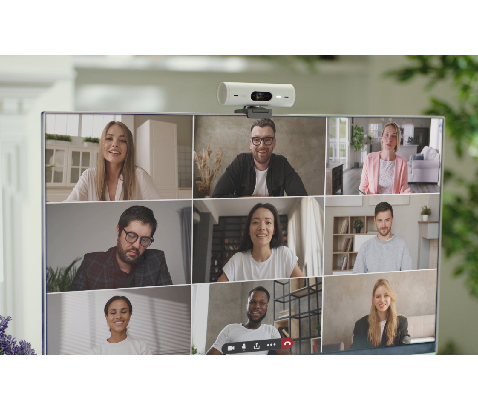 Logitech BRIO 500 – Webcam – Off-White