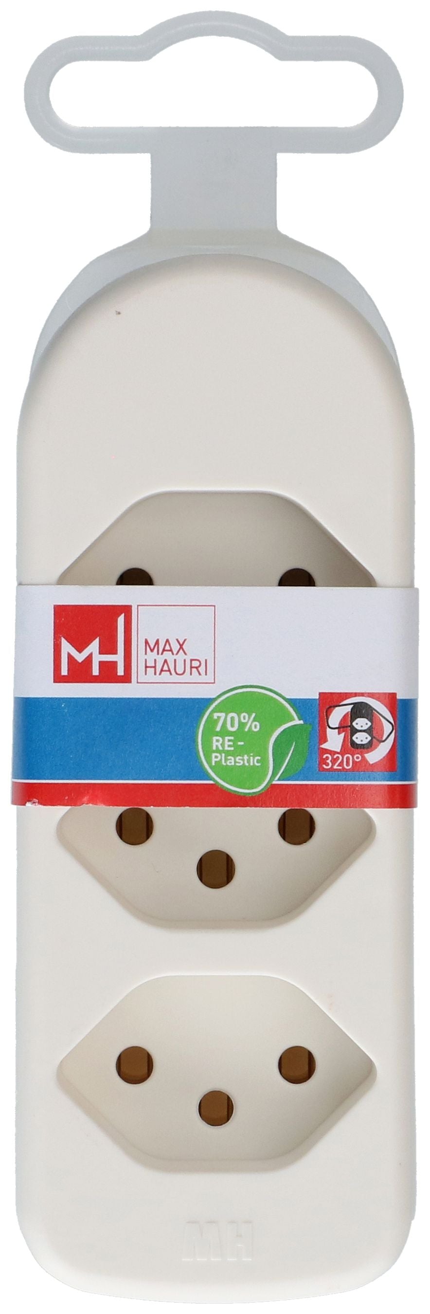 Max Hauri AG Max Hauri Abzweigstecker – 3×T13, drehbar