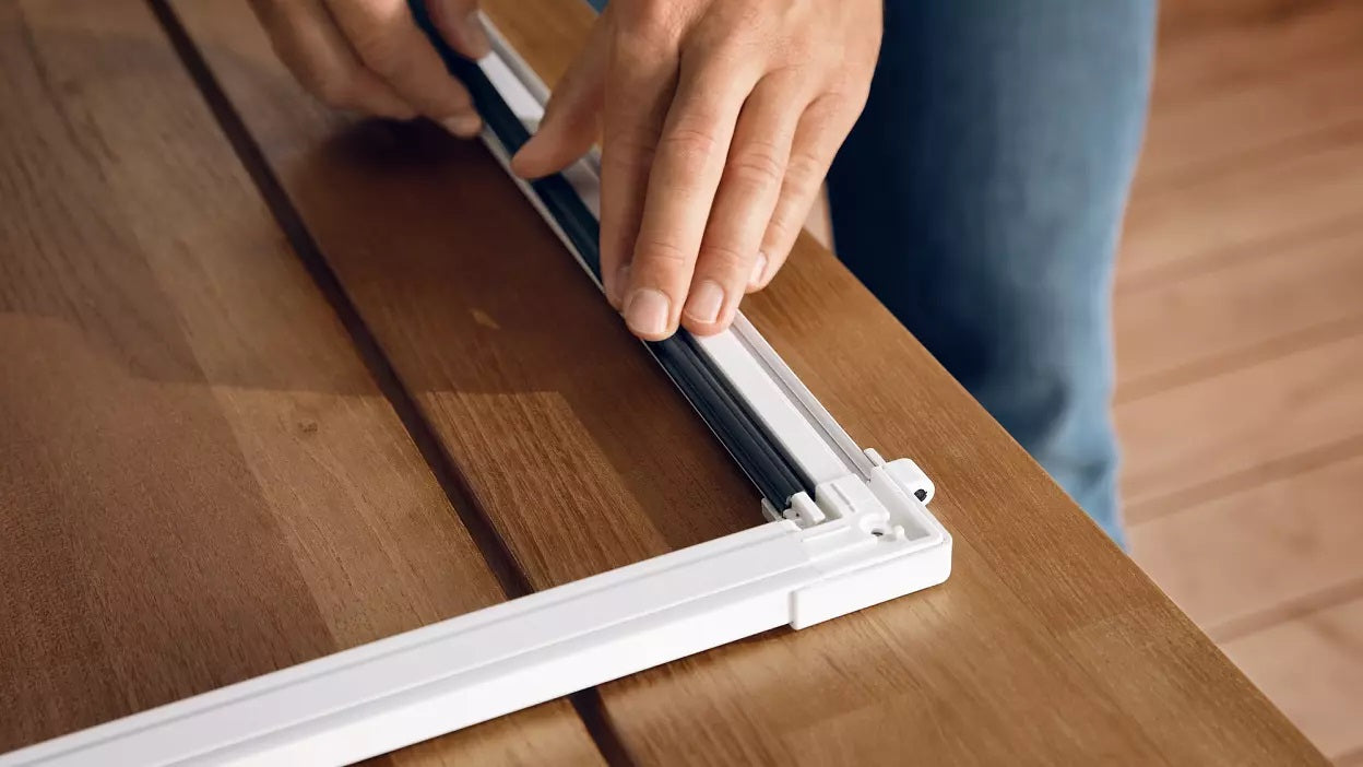 TESA Fliegengitter Tür – 80–220 × 170–220 cm – Anthrazit – Aluminium-Rahmen – für Türen