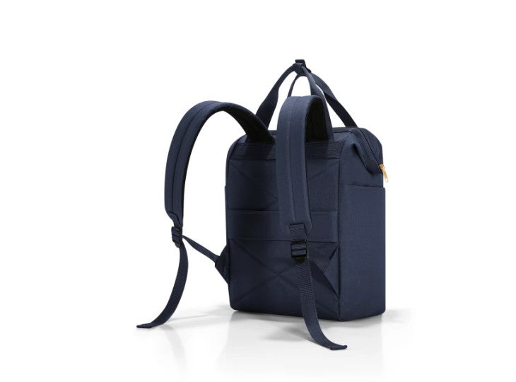 Reisenthel Allrounder R – Freizeit-Rucksack – 12 l, dunkelblau, Rhombus Midnight Gold