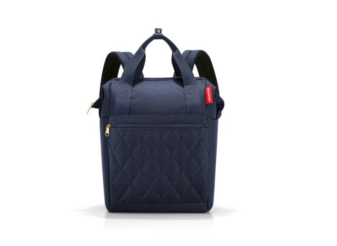 Reisenthel Allrounder R – Freizeit-Rucksack – 12 l, dunkelblau, Rhombus Midnight Gold