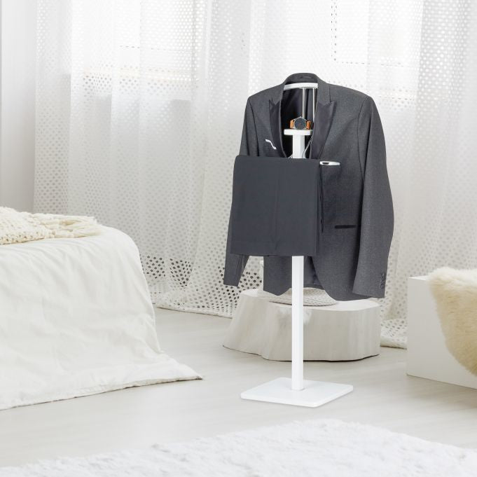 Relaxdays Garderobenständer – MDF/Metall – Weiss – 1'095 mm