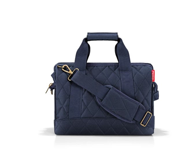 Reisenthel Allrounder M – Umhängetasche, 18 l, Polyester, Rhombus Midnight, 44 × 33,5 × 24 cm