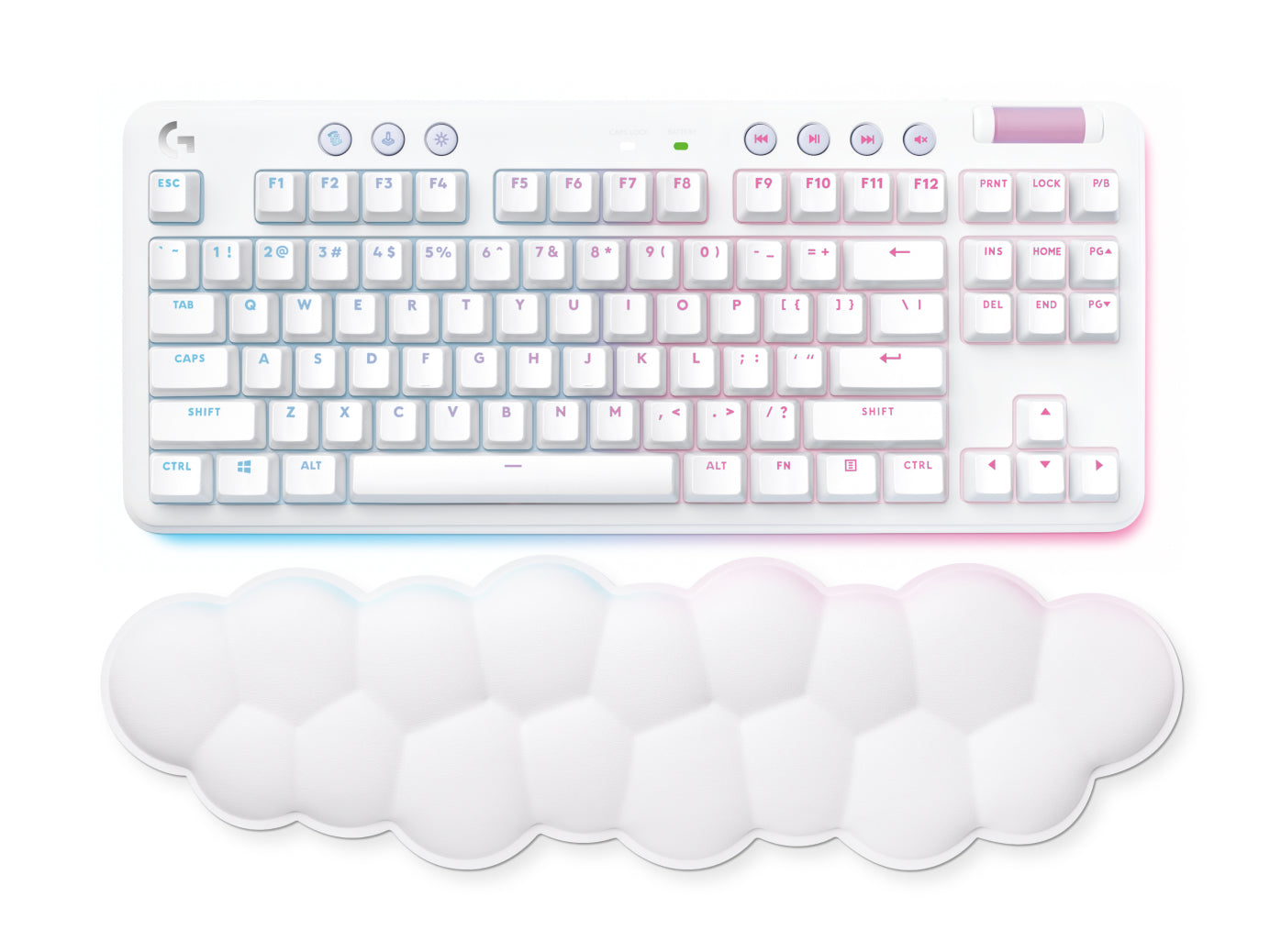 Logitech G Tastatur TKL – Mechanisch (GX Red) – Bluetooth & 2,4 GHz (Nano-Empfänger) – QWERTY (US-INT) – RGB