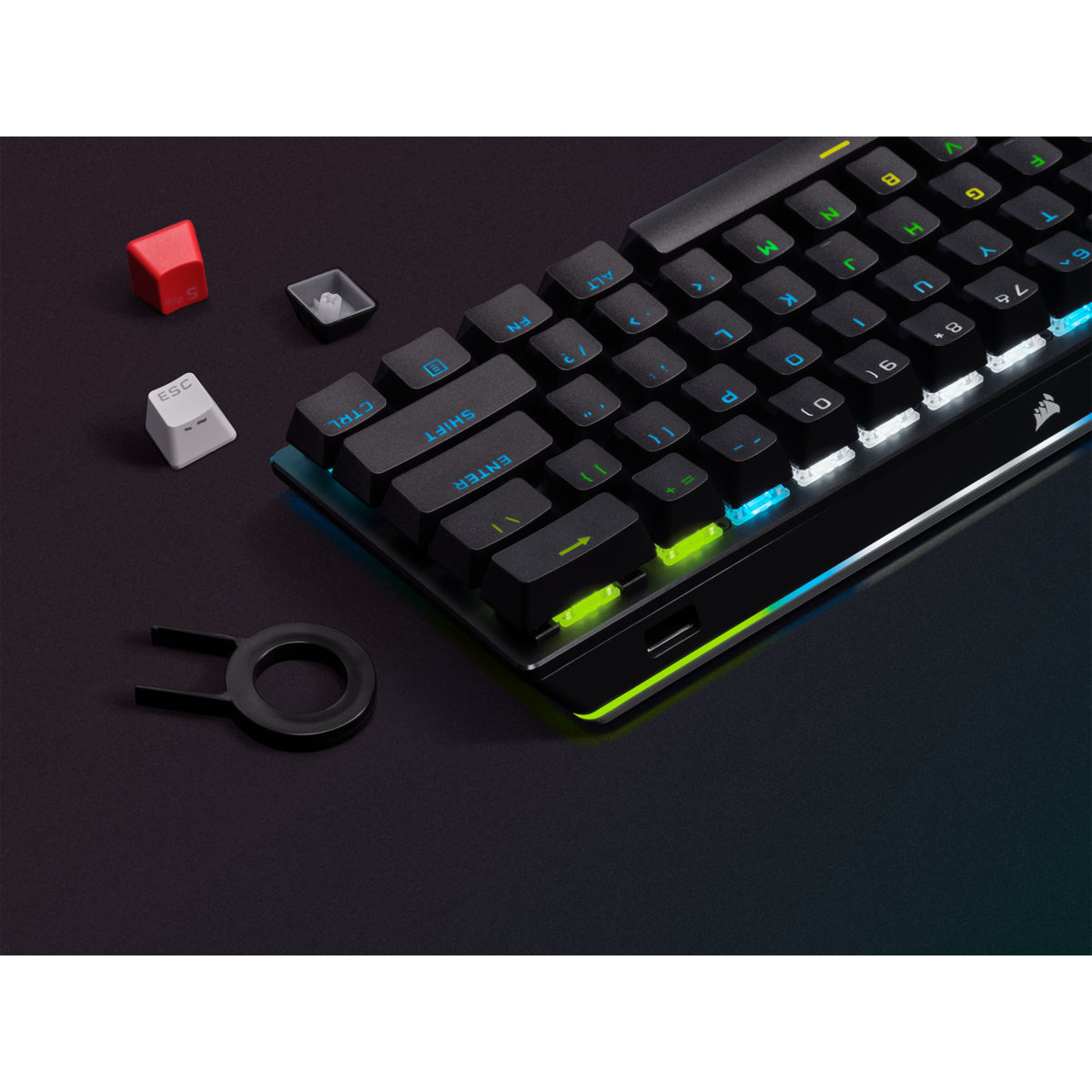 Corsair K70 PRO MINI – Tastatur, kabellos, kabelgebunden (USB-C), CH-Layout (DE-CH), mechanisch