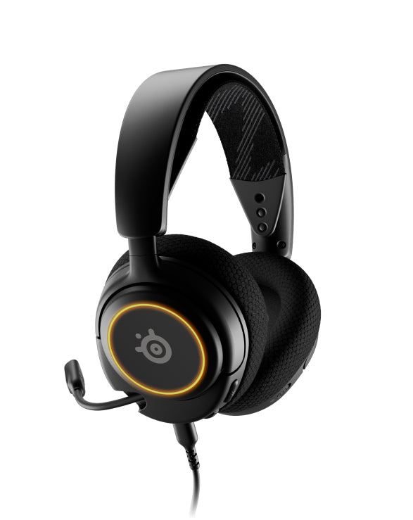 SteelSeries Arctis Nova 3 – Gaming-Headset – USB-C/3,5 mm, Surround-Sound – Schwarz – für PS5/XSX/Switch
