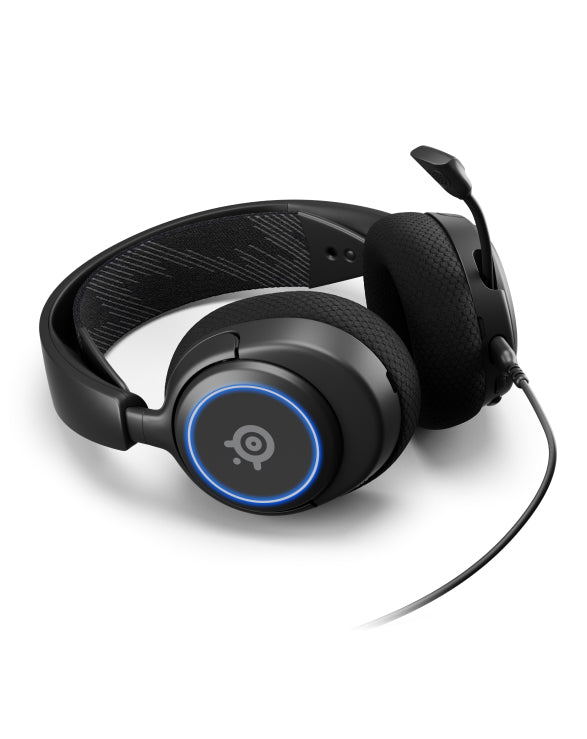 SteelSeries Arctis Nova 3 – Gaming-Headset – USB-C/3,5 mm, Surround-Sound – Schwarz – für PS5/XSX/Switch