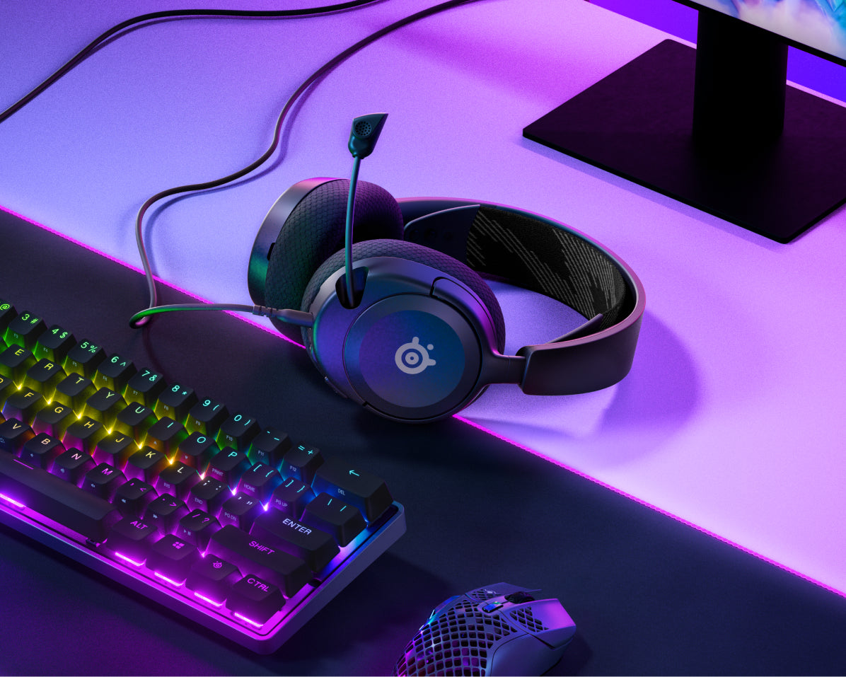 SteelSeries Arctis Nova 1 Gaming-Headset – Over-Ear, 3,5 mm Klinke, ANC, für PS5, Switch, Xbox Series X und andere