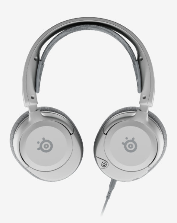 SteelSeries Arctis Nova 1 – Gaming-Headset – 3,5 mm Klinke, Surround-Sound – Weiss – für PS5/Switch/Xbox