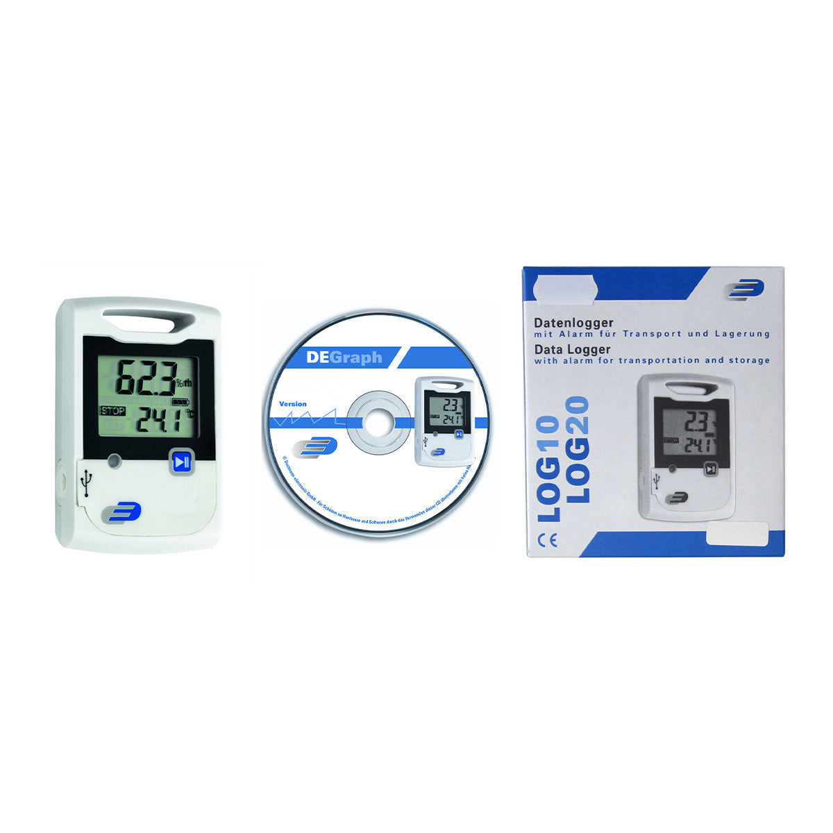 TFA-Dostmann LOG20 Thermo-Hygrometer (Handgerät) – USB, −30–60 °C, 0–99 %