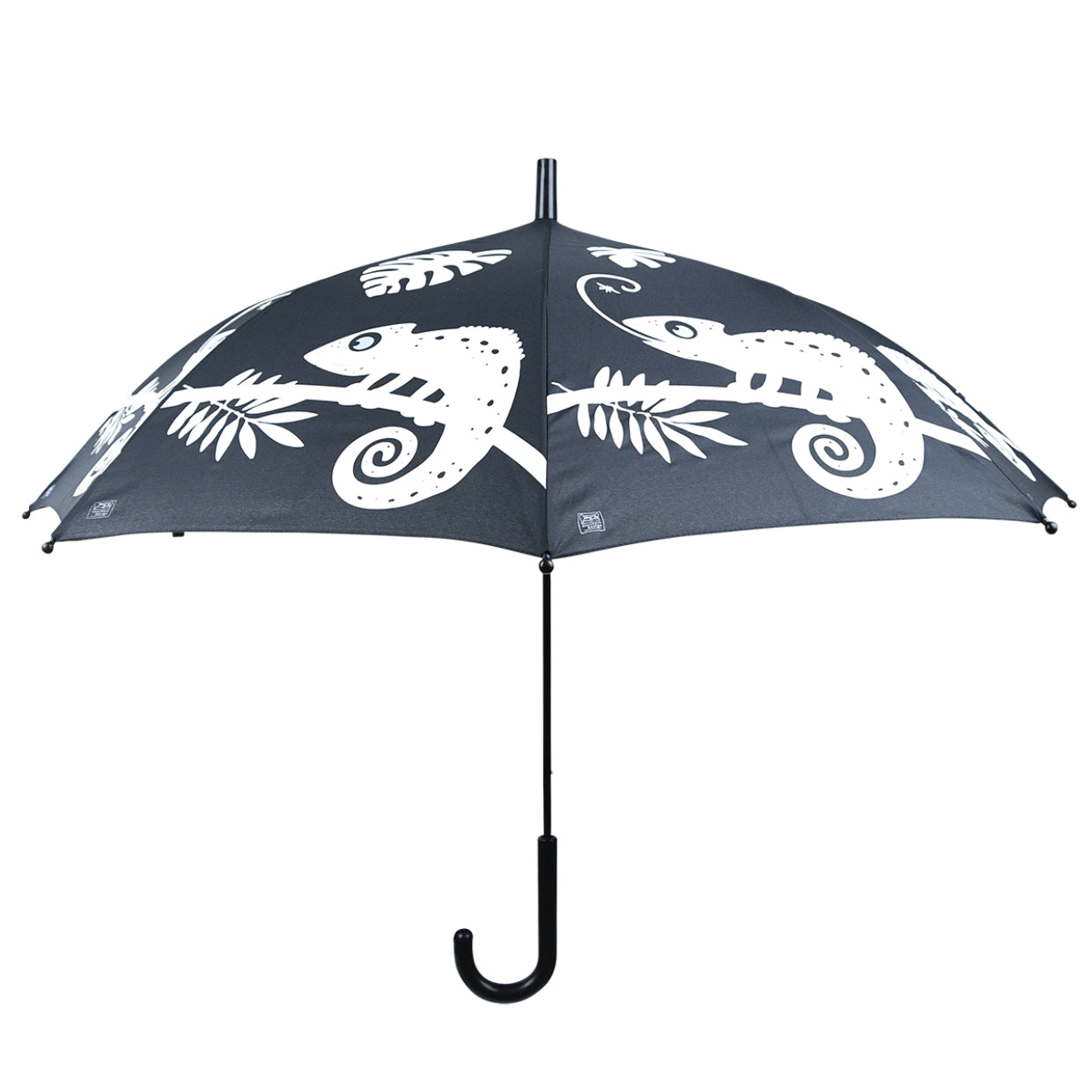 Esschert Design Stockschirm Chamäleon – Ø 88 cm, L 69,3 cm – mehrfarbig – Farbwechsel bei Regen