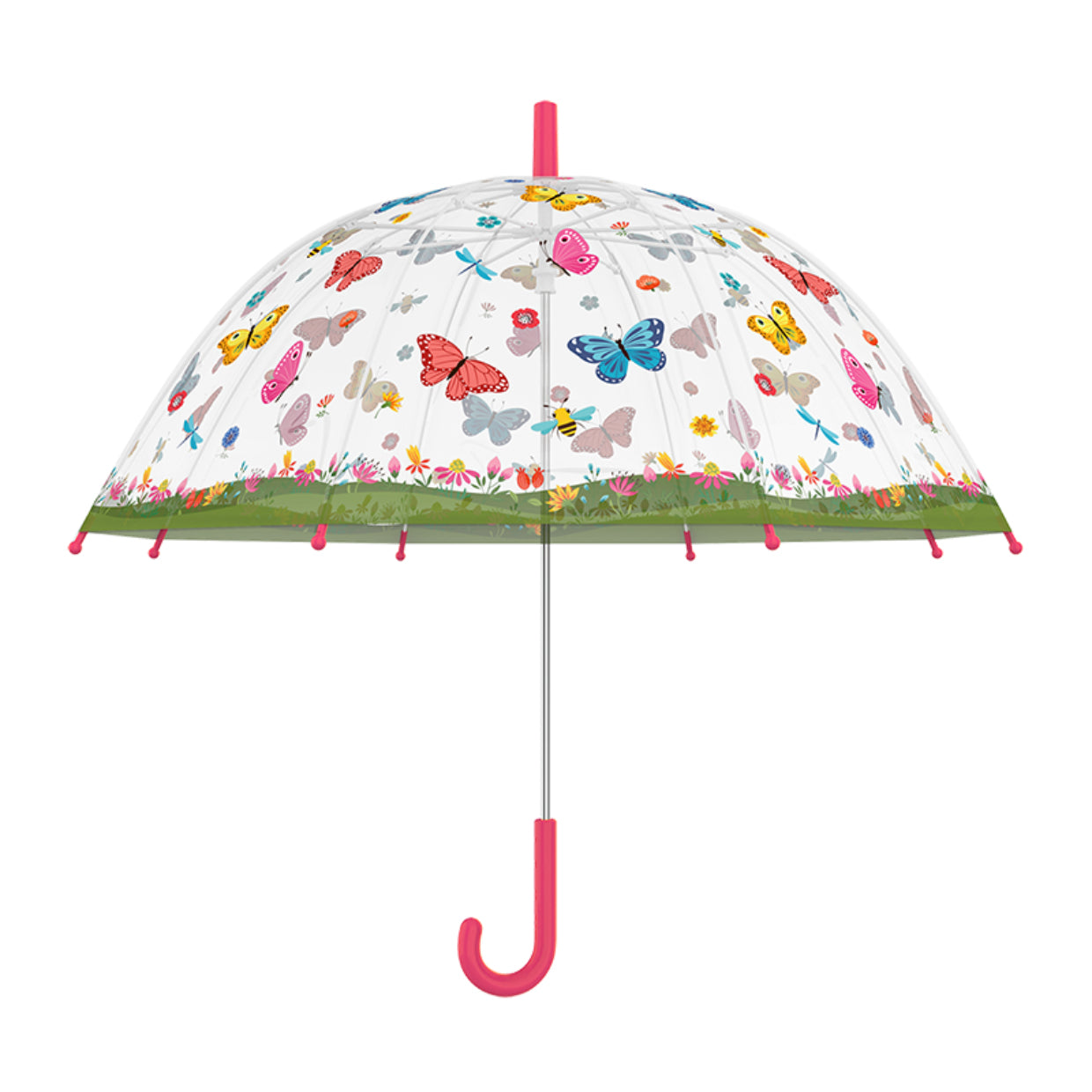 Esschert Design Stockschirm KG259 – Ø 70,5 cm, L 69,2 cm – mehrfarbig Schmetterlinge