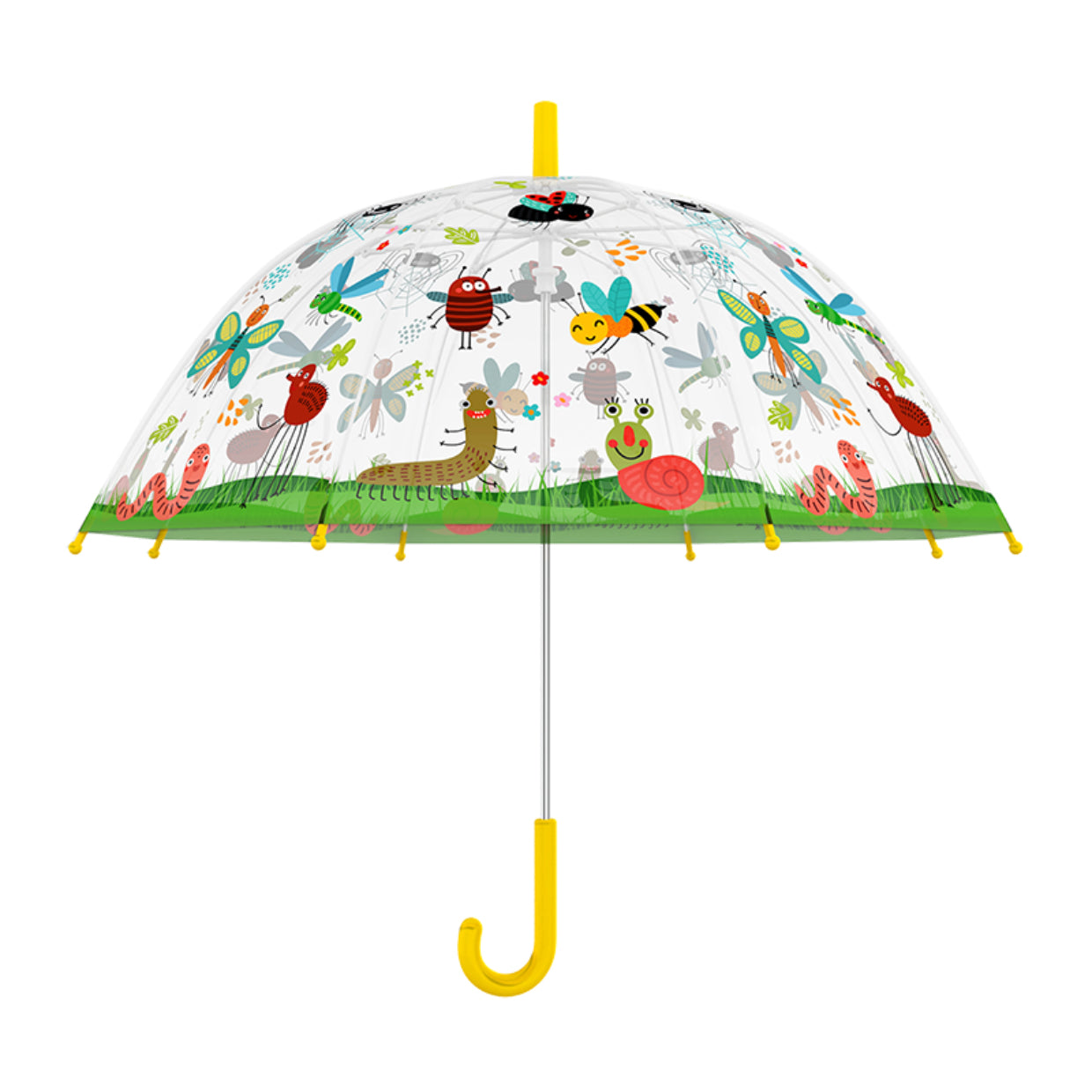 Esschert Design Stockschirm – Ø 70,5 cm, L 70,5 cm – mehrfarbig Insekten