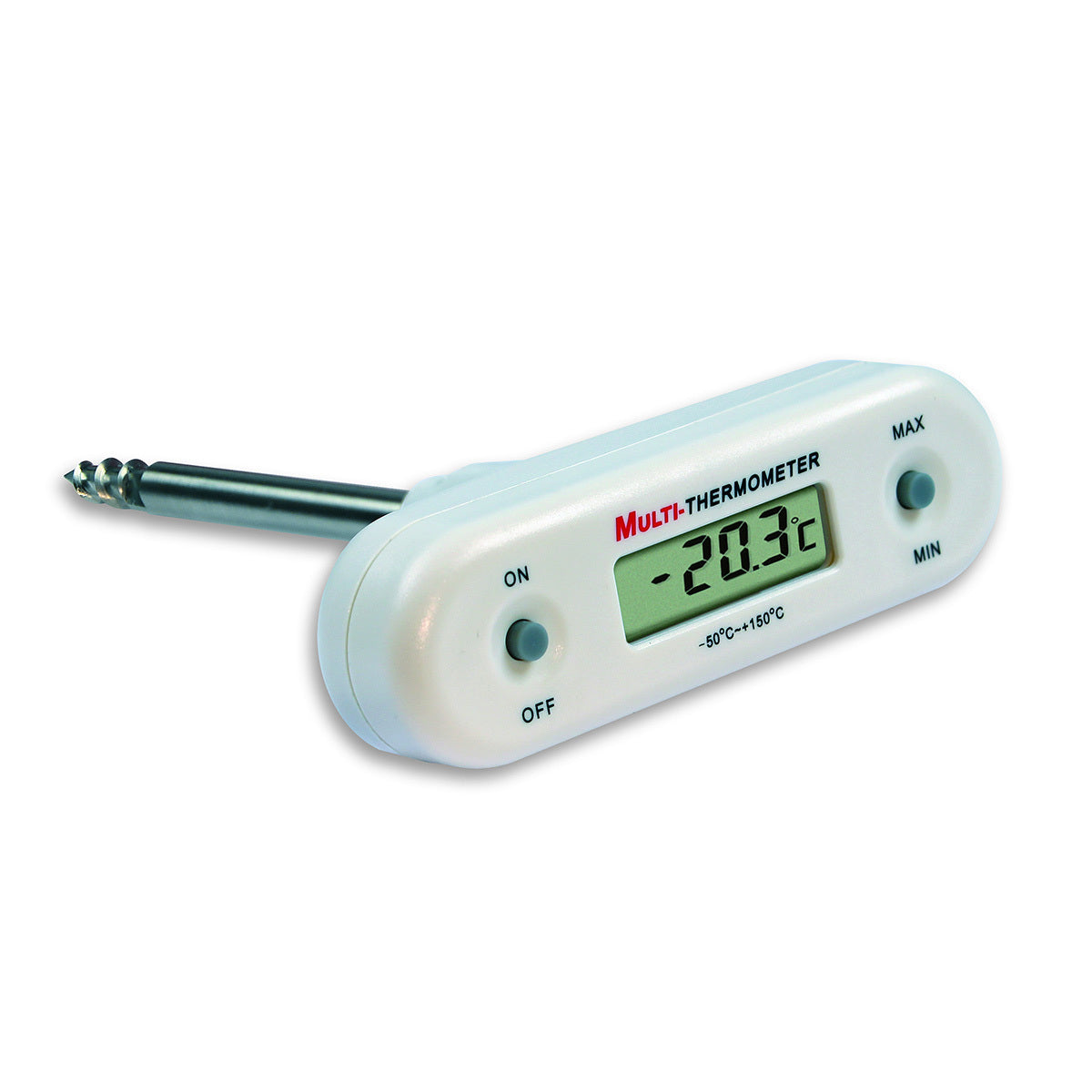 TFA-Dostmann TFA Dostmann – Digitalthermometer, -50 bis 150 °C, 10 × 3 × 16 cm, Kunststoff, Weiss