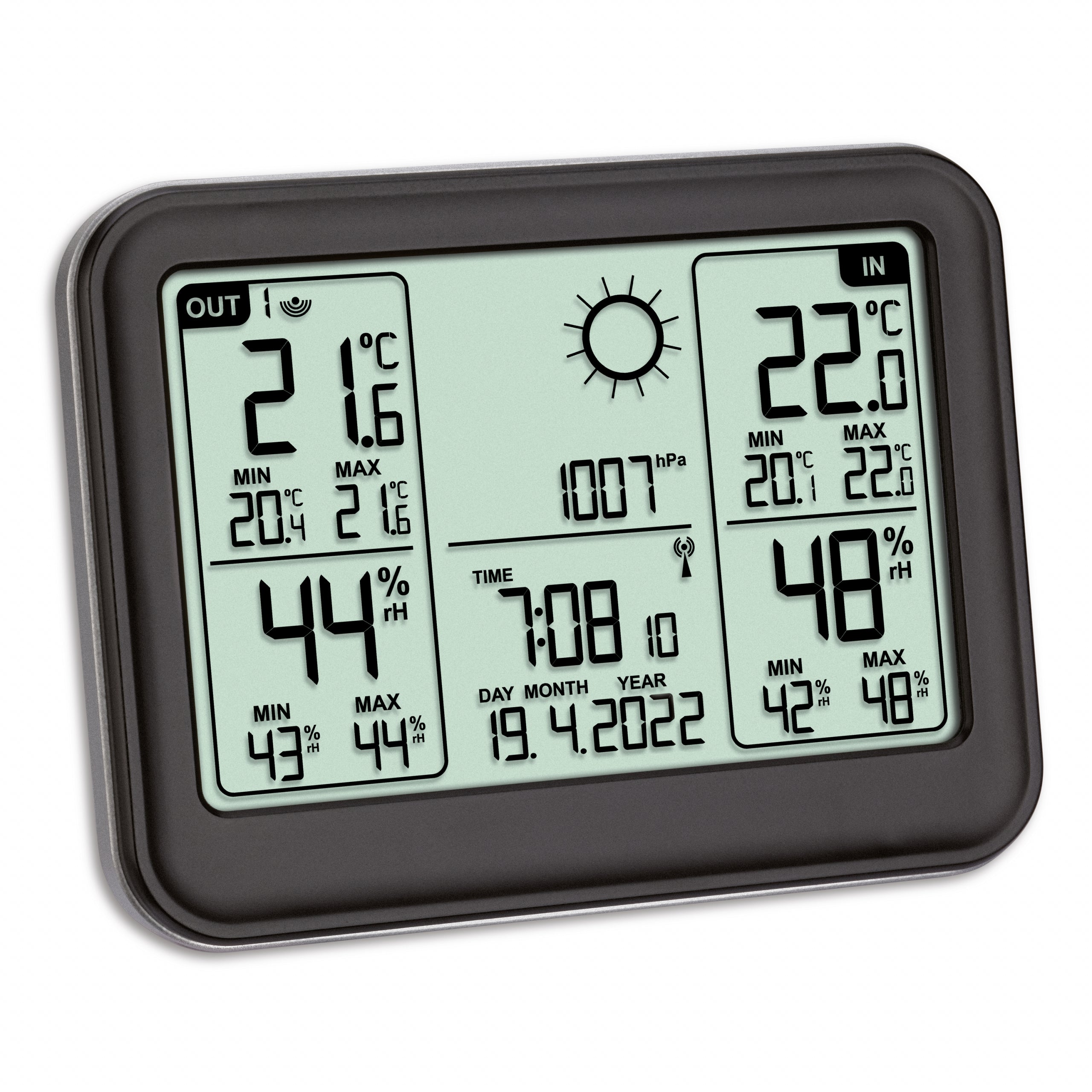 TFA-Dostmann 35.1141.01 Temperatur-/Feuchtesensor – Kabellos, −40–60 °C, 1–99 %