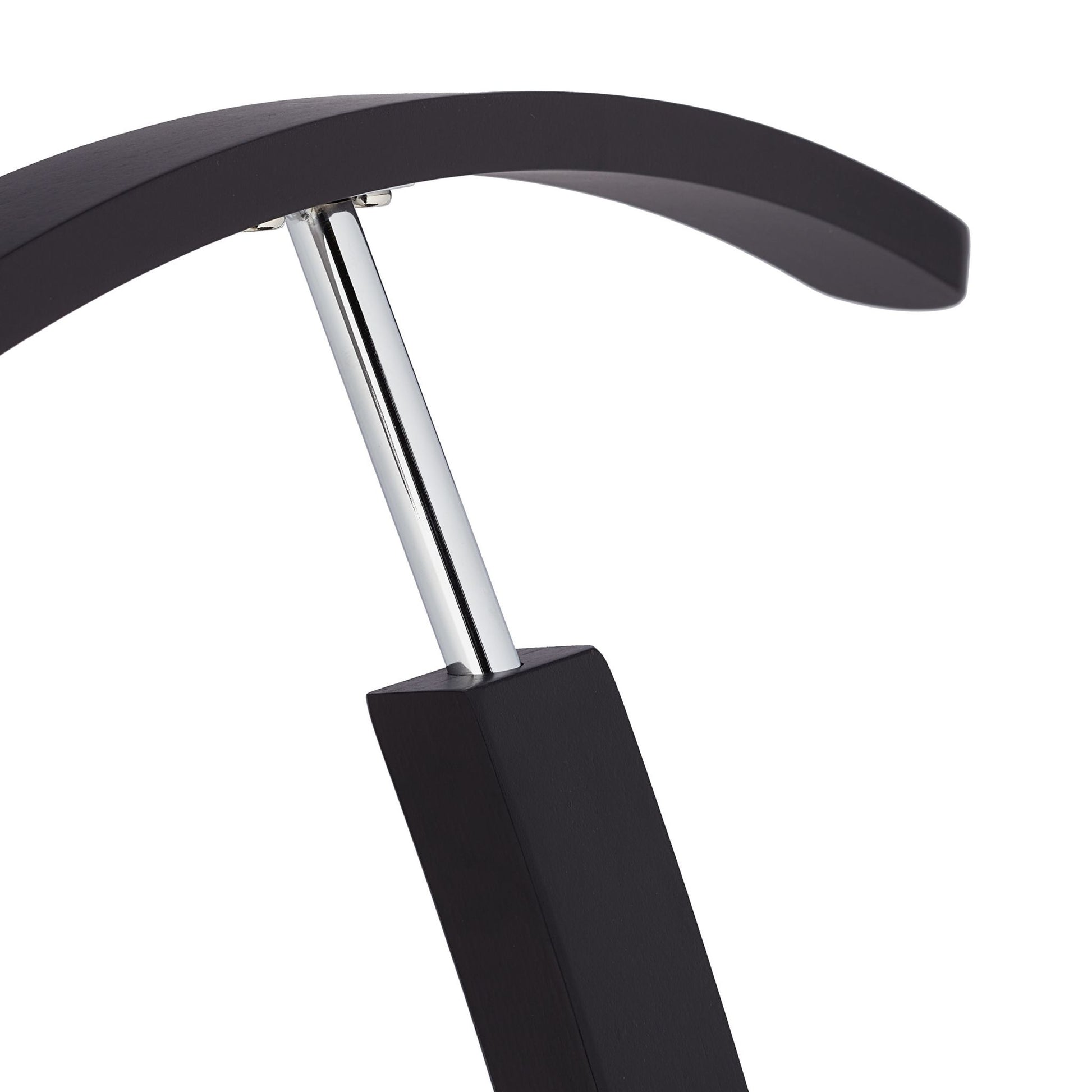 Relaxdays Garderobenständer – Holz/Stahl – Schwarz – 1'120 mm
