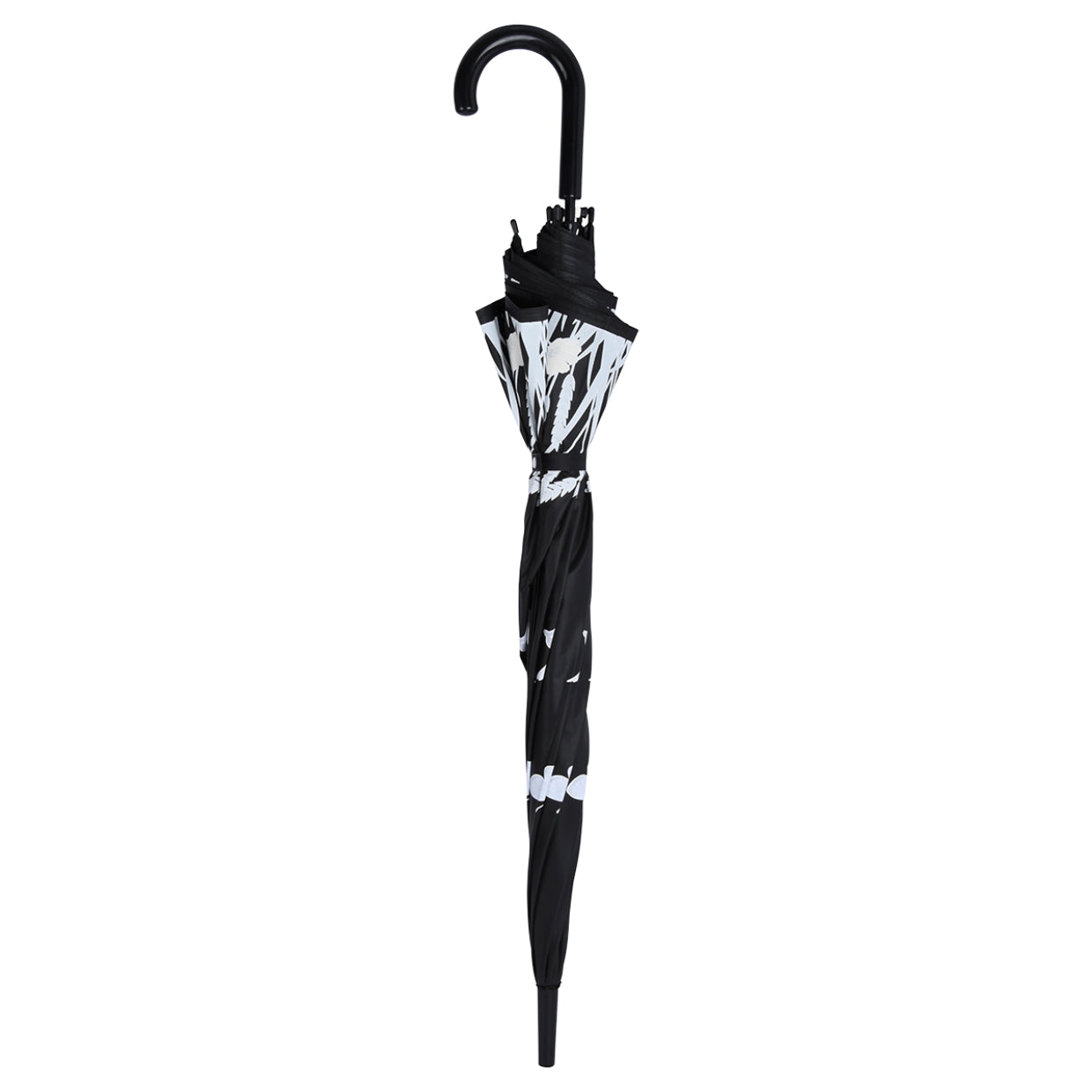 Esschert Design Stockschirm TP275 – Auf/Zu-Automatik, Ø 116,5 cm, L 91,2 cm – Schwarz Wiese
