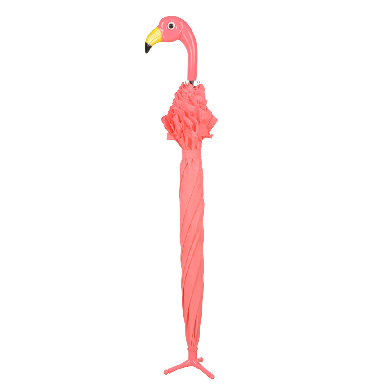 Esschert Design Stockschirm TP203 – Auf/Zu-Automatik, Ø 98 cm, L 79 cm – rosa