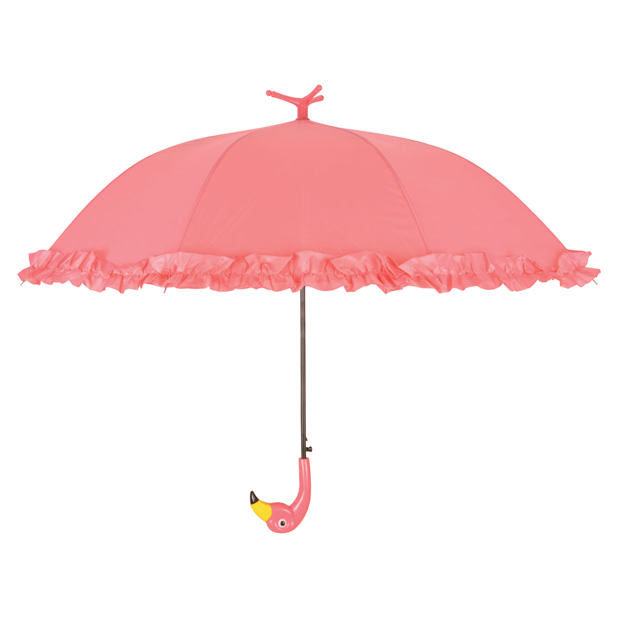 Esschert Design Stockschirm TP203 – Auf/Zu-Automatik, Ø 98 cm, L 79 cm – rosa