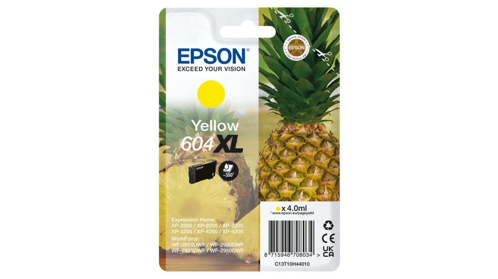 Epson Tintenpatrone 604XL, Gelb, 4 ml