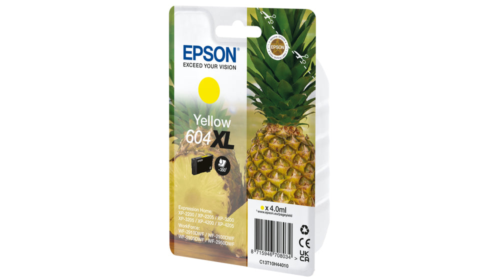 Epson Tintenpatrone 604XL, Gelb, 4 ml